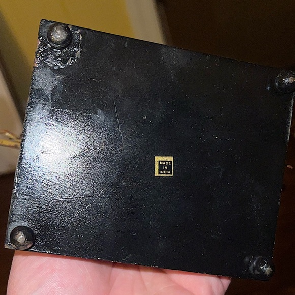 Vintage Rare Tree Sculpture Translucent Leaves Candle Holder Made In India - Picture 12 of 15